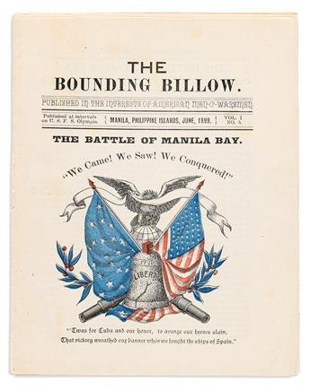 (SPANISH-AMERICAN WAR.) The Bounding Billow: Published in the Interests of American Men-o-Warsmen.